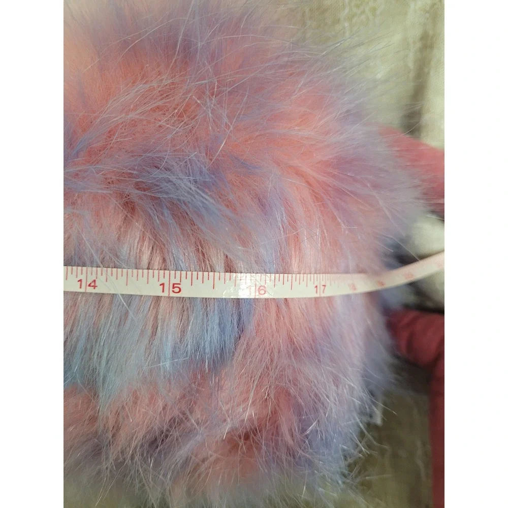 Jellycat Large Cotton Candy Pompom Pink Purple Ostrich Bird Plush PPL2CC‎ NWT